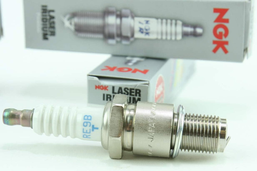 4 NGK Laser Iridium Rennzündkerzen, RE7cl RE9BT, Mazda RX-8, 1.3 R2 von NGK