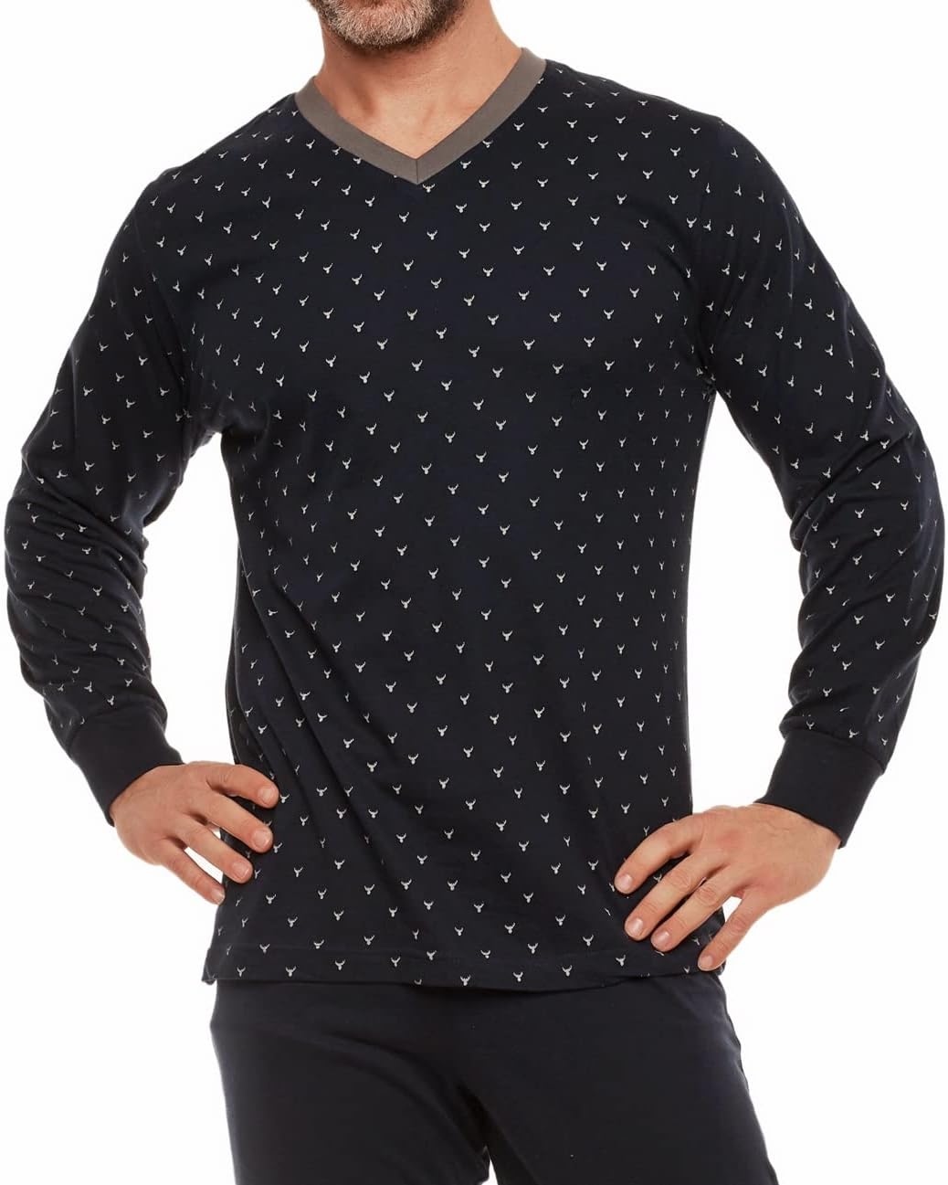 Selente Sweet Dreams moderner und bequemer Herren Schlafanzug/Shorty, mit weicher Baumwolle, verschi