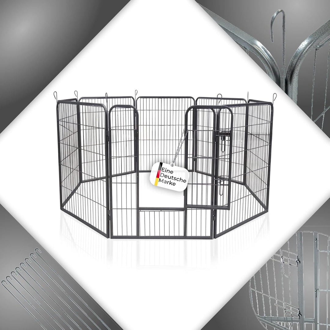 zoomundo Welpenauslauf Laufgitter Tierlaufstall Welpenkäfig Absperrgitter Freilaufgehege Welpenzaun