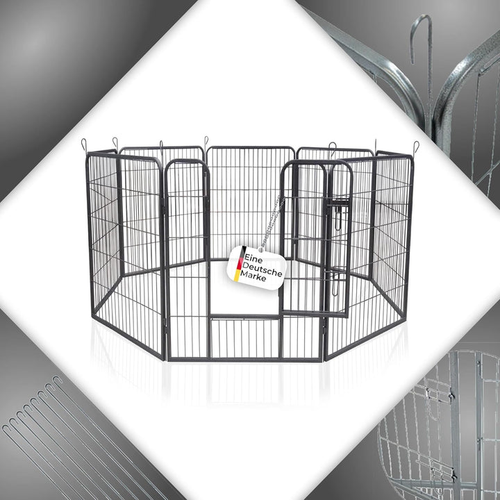 zoomundo Welpenauslauf Laufgitter Tierlaufstall Welpenkäfig Absperrgitter Freilaufgehege Welpenzaun