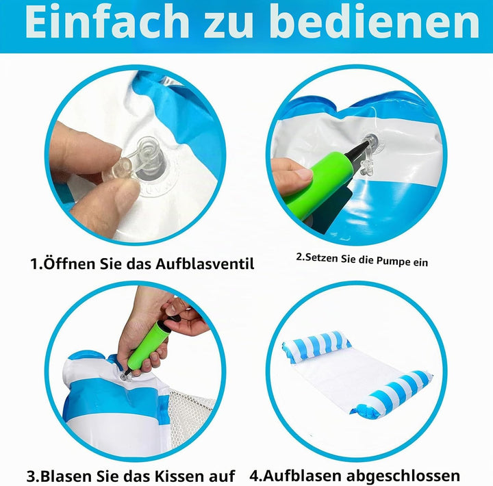 Luftmatratze Pool Aufblasbare Wasserhängematte Pool Aufblasbar Wasser Hängematte 4 In 1 Aufblasbare