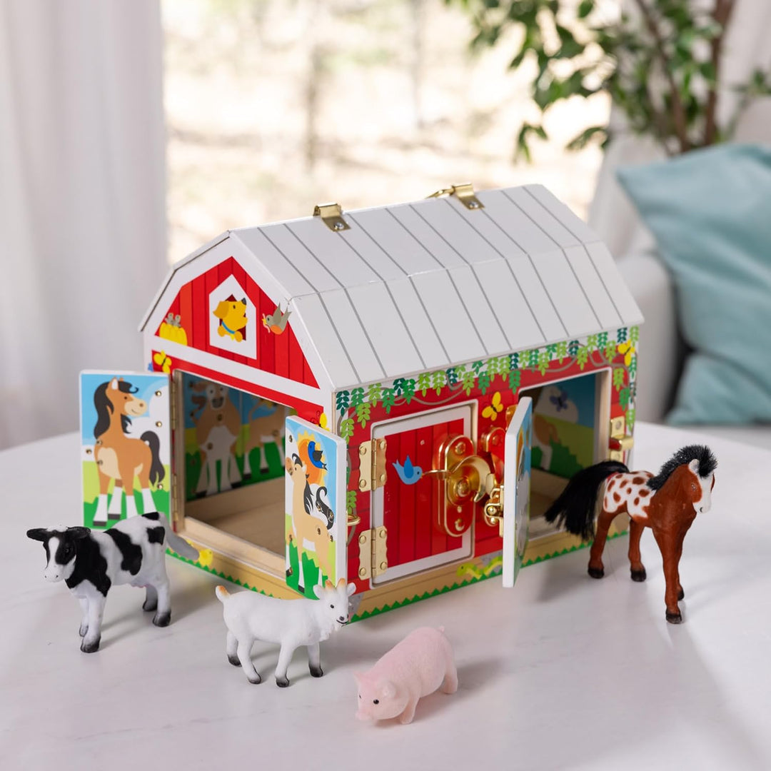 Melissa & Doug Verriegelungsscheune | entwicklungsförderndes Spielzeug | motorische Fähigkeiten | Pr