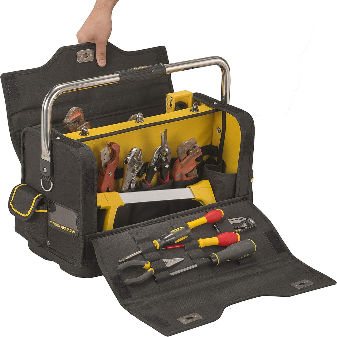 Stanley FatMax Installateur-Werkzeugtasche (52x28x31cm, doppelseitige Öffnungsmöglichkeit, ergonomis