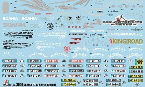 Italeri 510003906 3906 Scania R730 Streamline 4x2 Truckmodell Bausatz