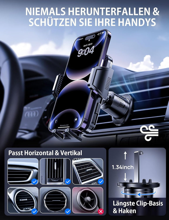 GUANDA TECHNOLOGIES CO., LTD. Handyhalterung Auto Smartphone Handyhalter Lüftung Universale Rutschfe