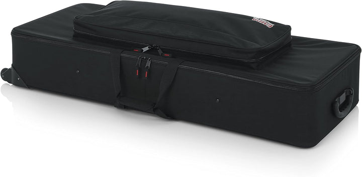 Gator Cases Lightweight Keyboard Case mit Ziehgriff und Rollen; passend für Standard 61 Note Keyboar