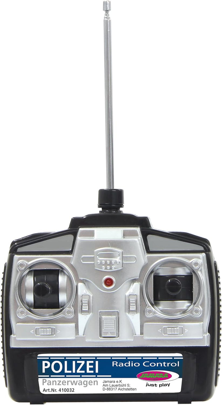 JAMARA 410032 - Polizei Panzerwagen Monstertruck 1:12 LED 27MHz - 11 LED Signallichter ausschaltbar,
