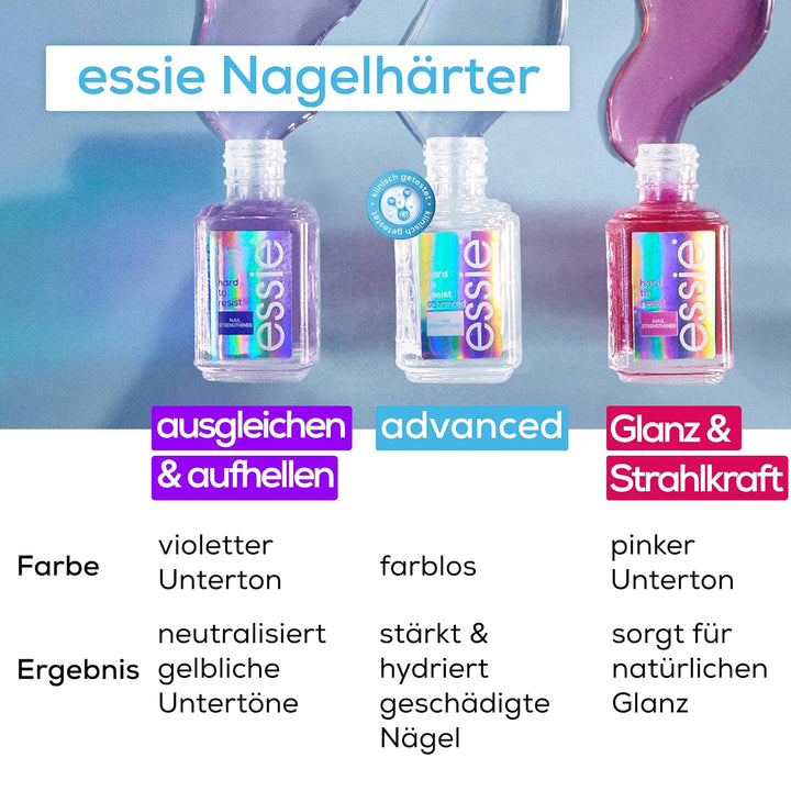 Essie Hard to Resist Advanced Nail Strengthener, professioneller Nagelhärter für stärkere, gesündere