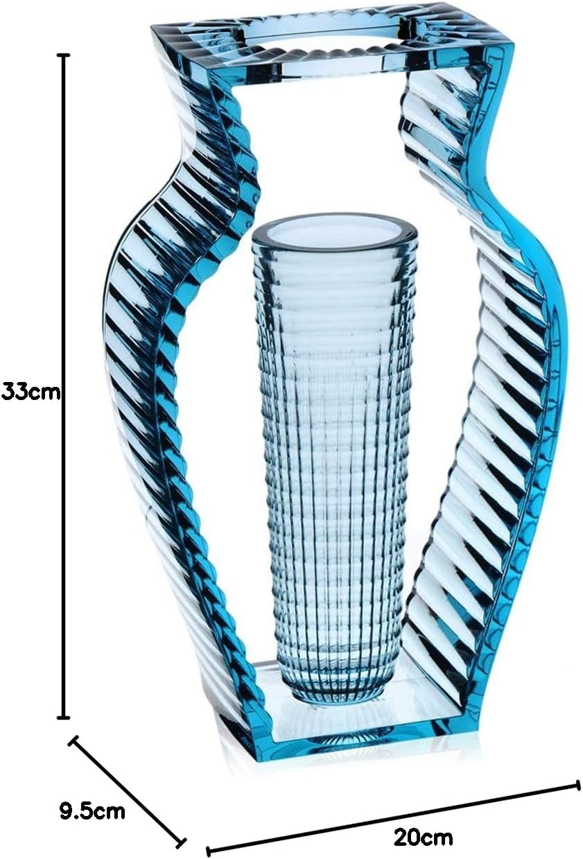 Kartell I Shine, Vasen, Blau Blau Transparent, Blau Transparent