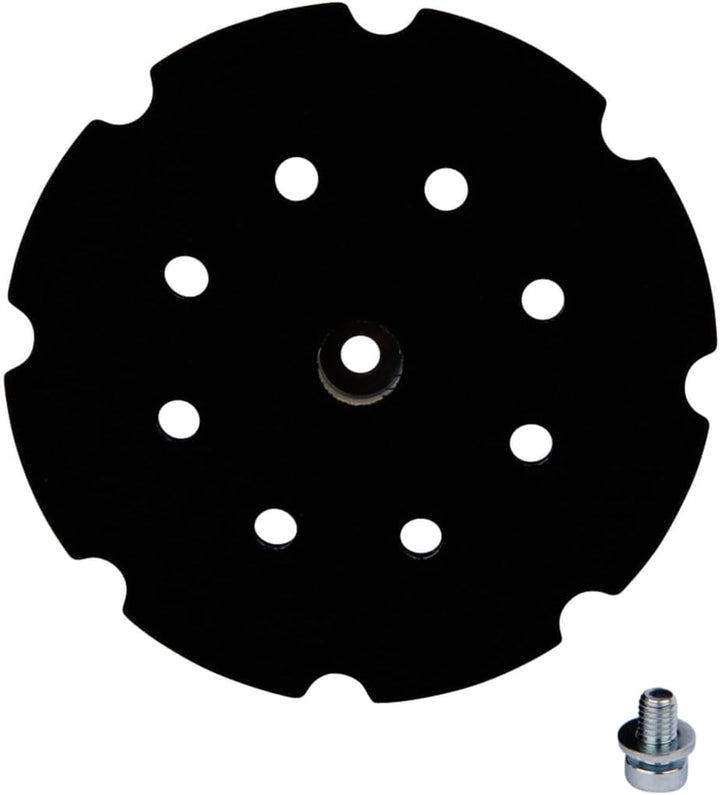 Makita 197928-2 197928-2-Plato Velcro 150mm po6000c, Schwarz, Blau, Silber