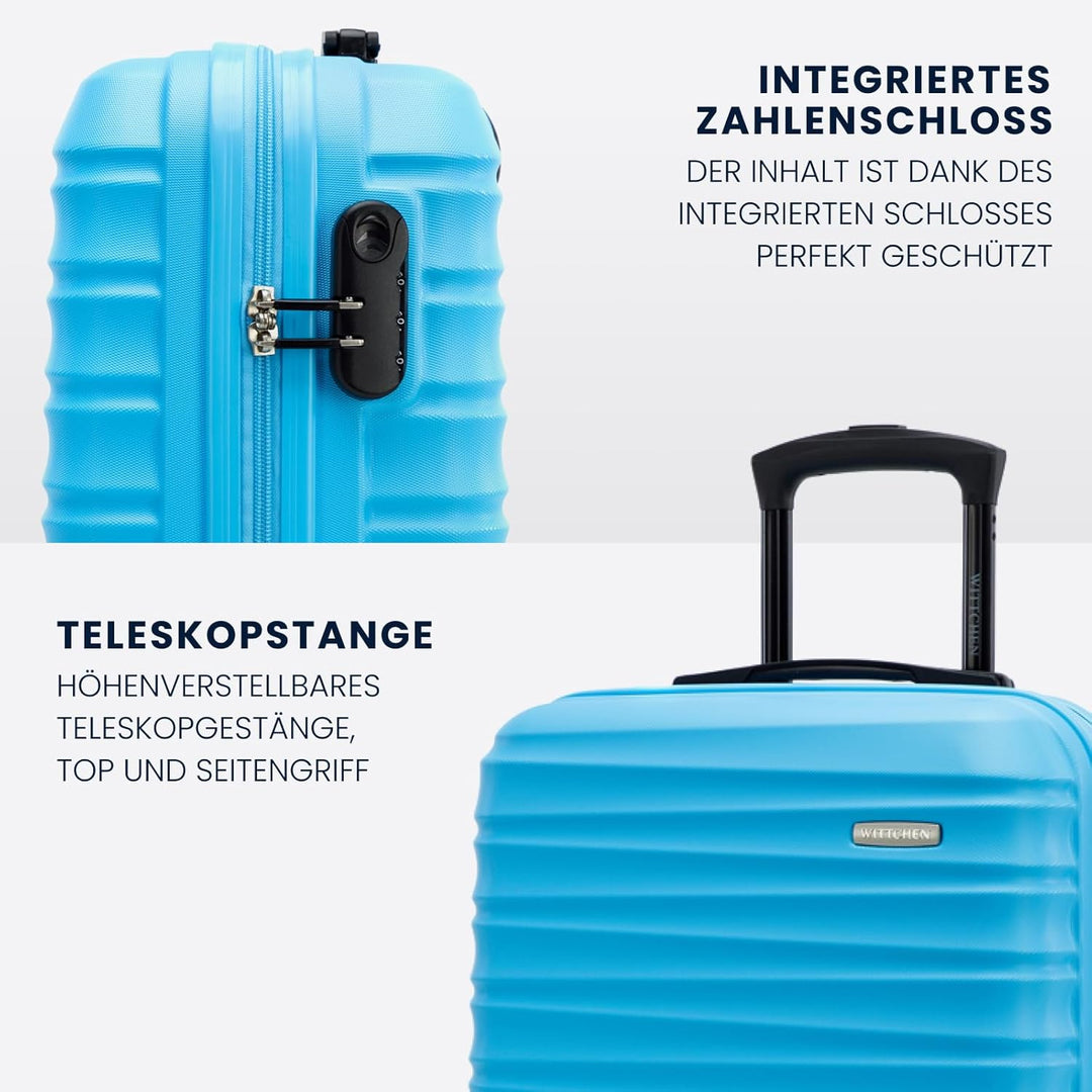 WITTCHEN Reisekoffer Handgepäck Kabinengepäck Rollkoffer Kabinenkoffer Kleiner Koffer Trolley Hartsc