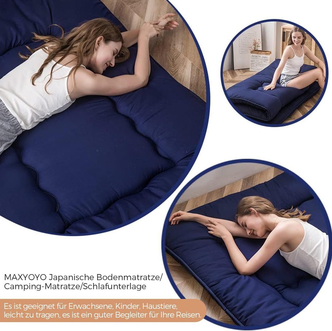 MAXYOYO Klappmatratze Futon Matratze Bodenmatratze Gepolsterte Japanische Tatami Gesteppte Bett, Dic