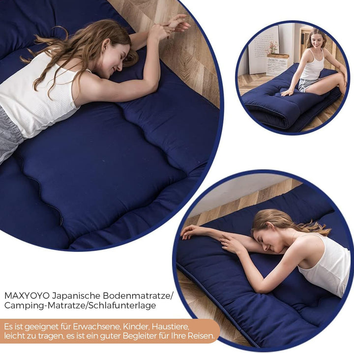 MAXYOYO Klappmatratze Futon Matratze Bodenmatratze Gepolsterte Japanische Tatami Gesteppte Bett, Dic
