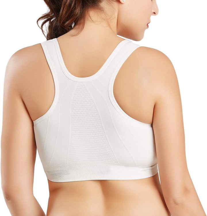 CARETOO Damen Sport BH Stark Halt Active Bra Höhe Beanspruchung Trainieren Bustier Fuer Yoga Fitness