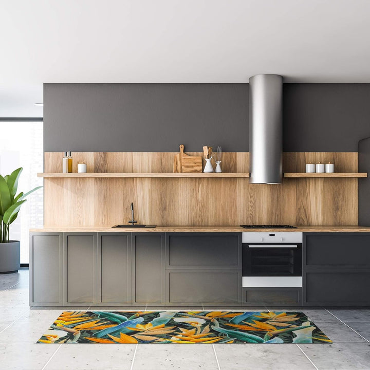 WohnDirect Küchenteppich waschbar 50 x 120 cm - für Innen bis 10m Länge - rutschfest + zuschneidbar