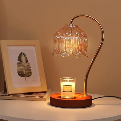 Candle Warmer Lamp with Dimmer - Electric Candle Lamp with Timer for Jar Candles Scented Candles wit