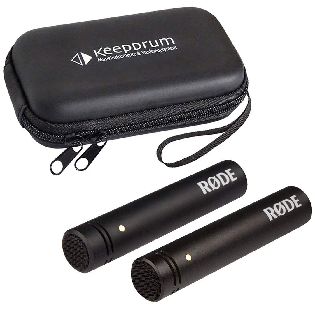 Rode M5 MP Kleinmembran Kondensator-Mikrofone Stereo-Set + keepdrum Soft-Case