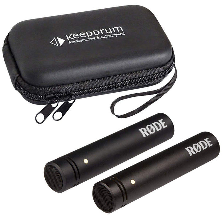 Rode M5 MP Kleinmembran Kondensator-Mikrofone Stereo-Set + keepdrum Soft-Case