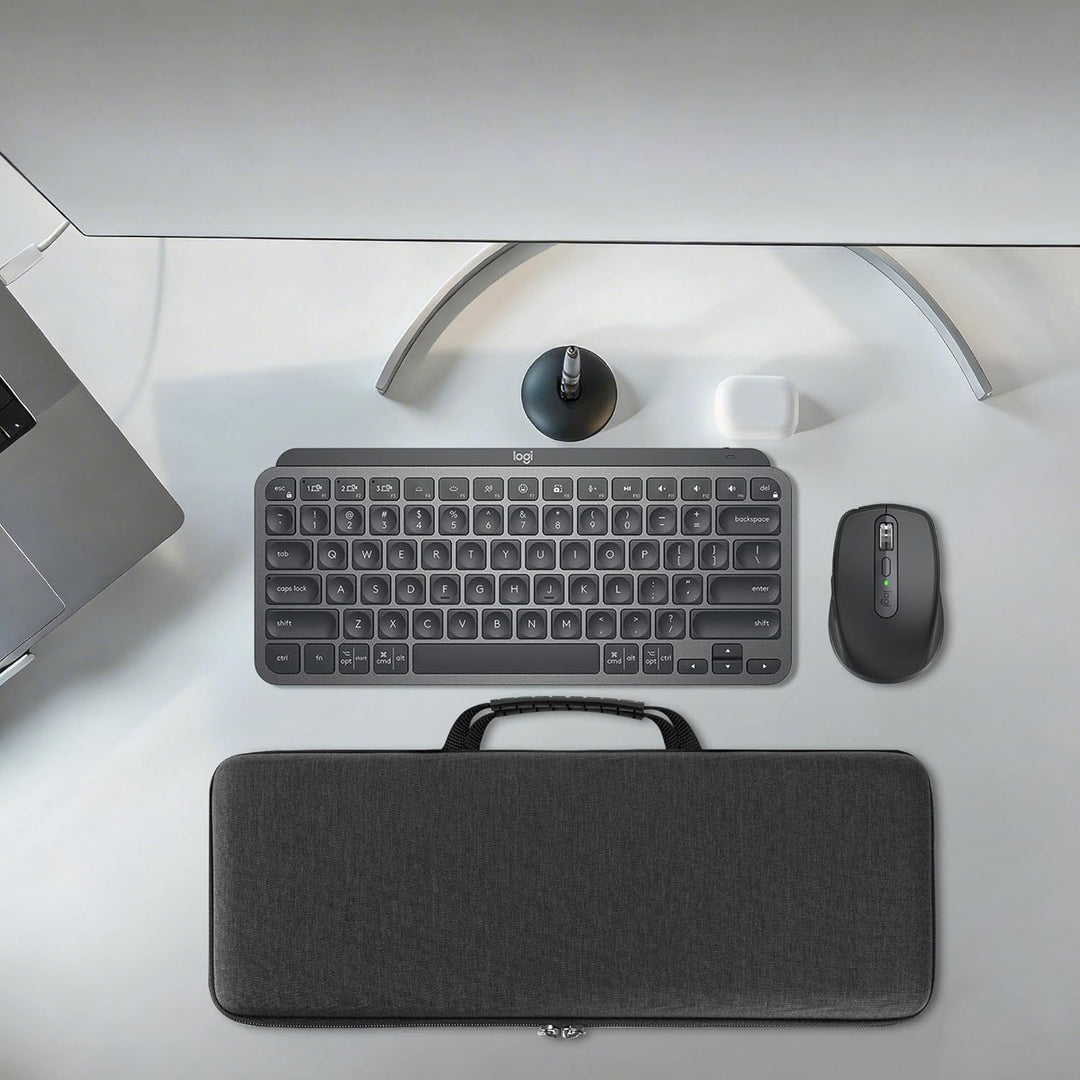 GEEKRIA Tastaturhülle, Hartschalen-Schutzhülle, Reisetasche, kompatibel mit Logitech MX Keys Mini Mi