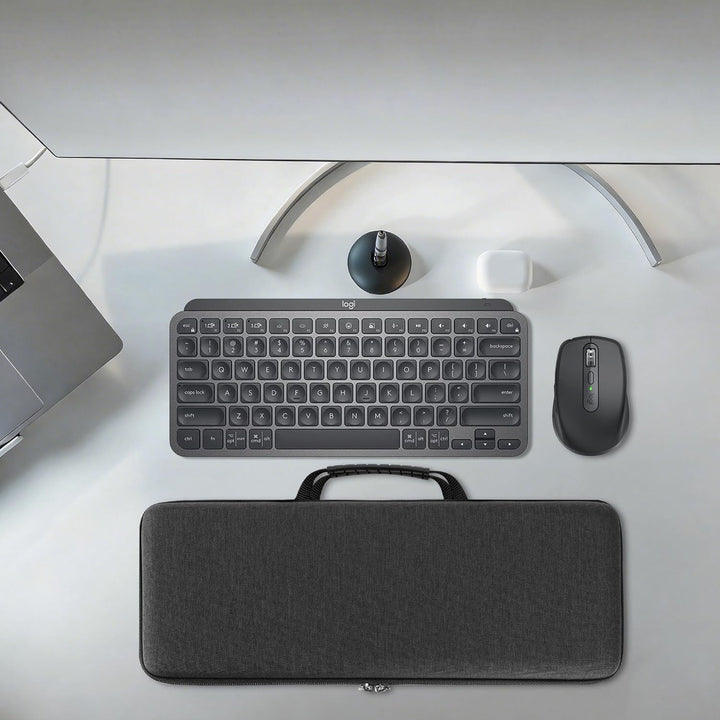 GEEKRIA Tastaturhülle, Hartschalen-Schutzhülle, Reisetasche, kompatibel mit Logitech MX Keys Mini Mi
