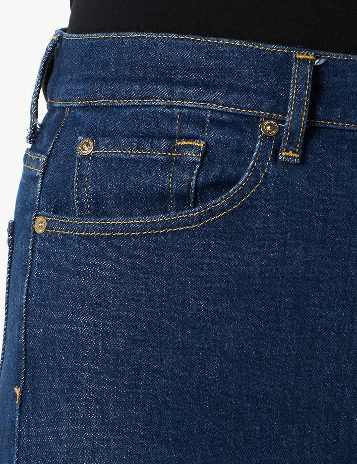 7 For All Mankind Damen Logan Stovepipe Deep Dive Jeans 29 Dark Blue, 29 Dark Blue