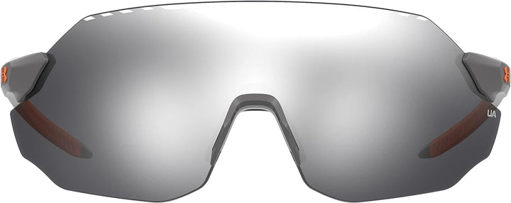 Under Armour Halbzeit-Sonnenbrille für Erwachsene, Azabache/Orange, 99 für Damen, Azabachgrau/Orange