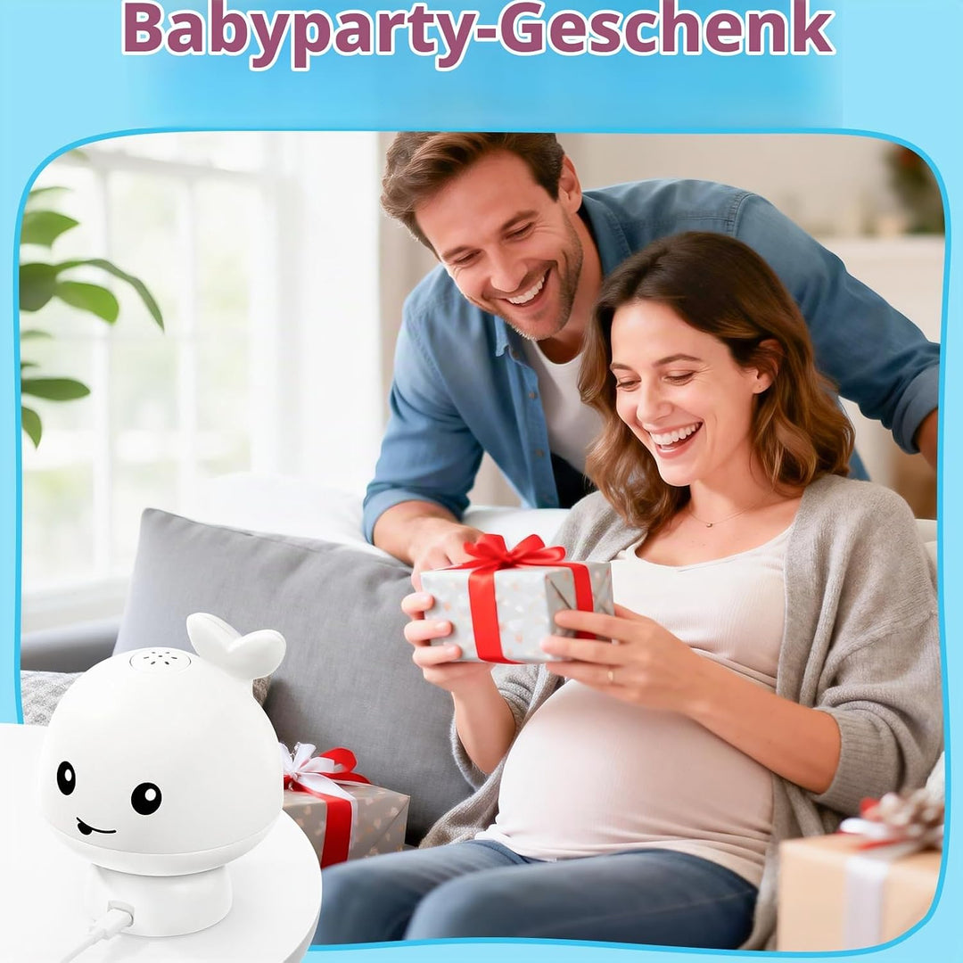 Gigilli Baby Badewannenspielzeug, Leuchtender Spritzender Wal-Spielzeug 6-12 12-18 Monate Badespielz