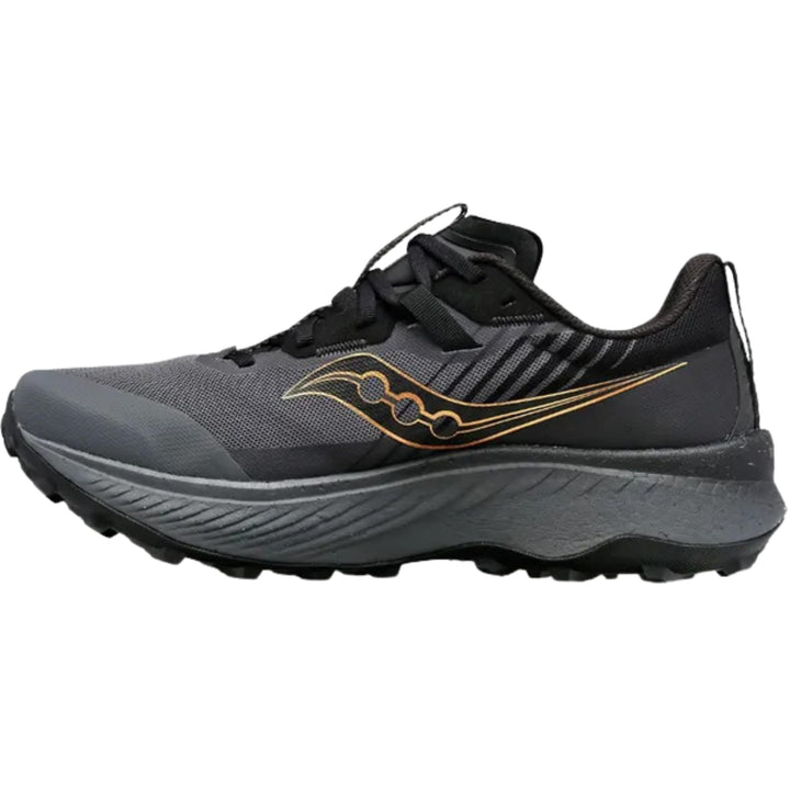Saucony Herren Endorphin EdgeTraillaufschuh 41 EU Schwarz Goldstich, 41 EU Schwarz Goldstich