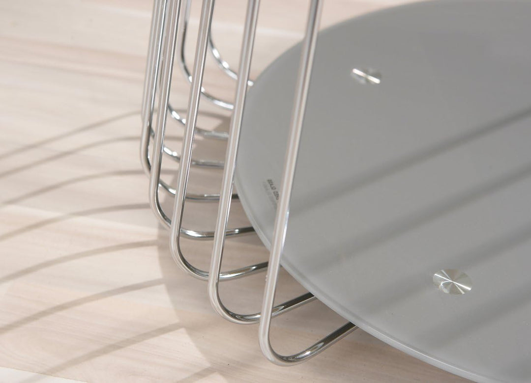Inter Link - Couchtisch - Beistelltisch - Sofatisch - Wohnzimmertisch - Gestell aus Metall - Obere P