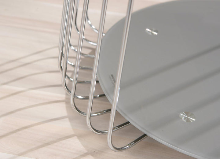 Inter Link - Couchtisch - Beistelltisch - Sofatisch - Wohnzimmertisch - Gestell aus Metall - Obere P