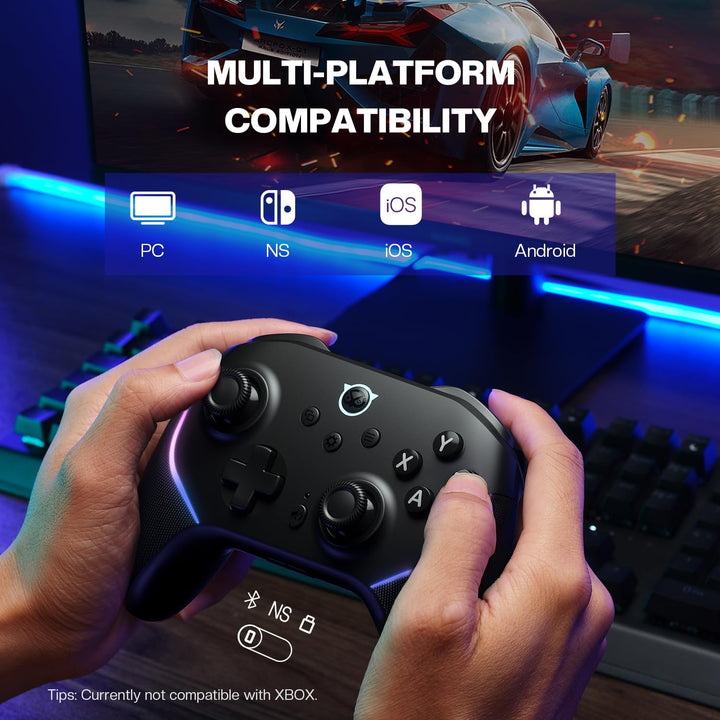 NYXI Flexi Wireless PC Controller - Hall Effect Sensing Joystick, Hall Analong Triggers, Interchange