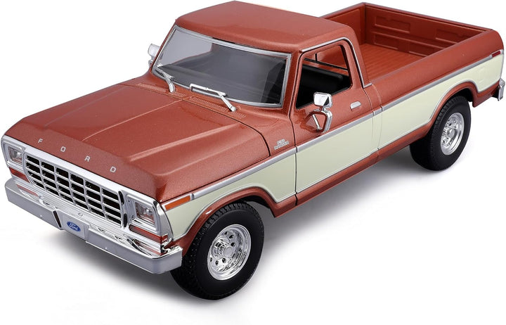 Maisto Ford F150 Pick-Up (1979): Modellauto im Massstab 1:18, Türen, Motorhaube und Heckklappe beweg