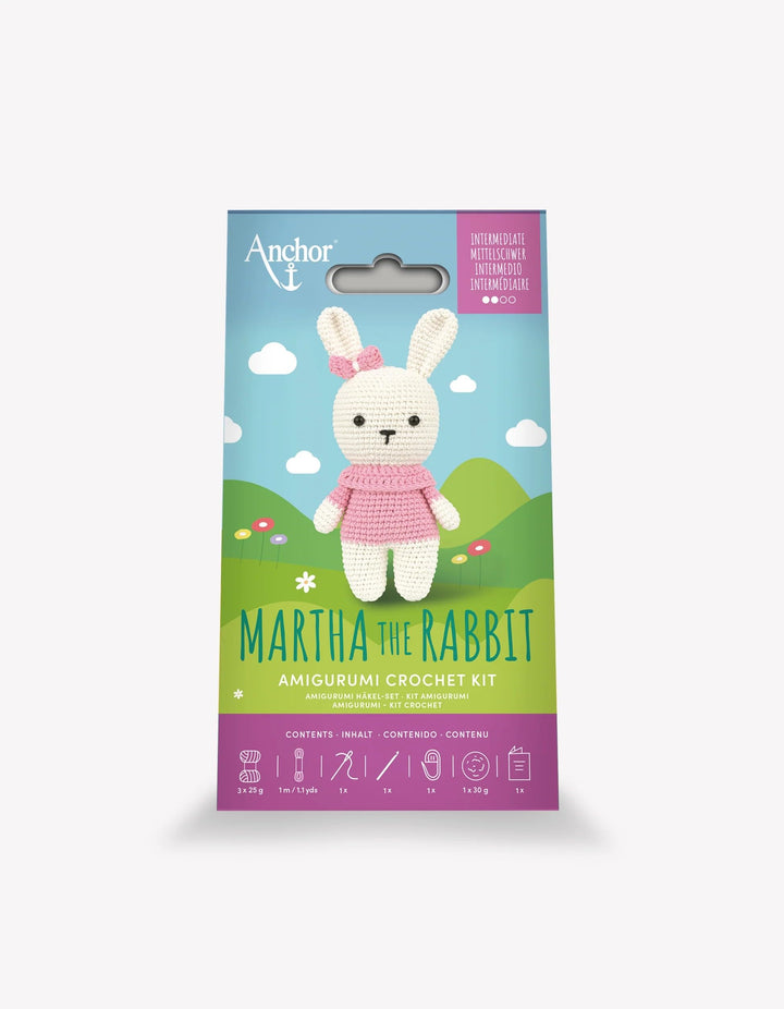 Anchor – Martha the Rabbit Amigurumi Häkelnadel-Set – komplettes Häkelnadel-Set für mittlere Stufe m