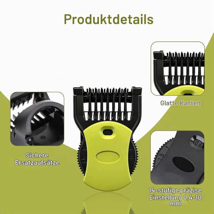 14-in-1 Trimmaufsatz, (0,4–10 mm) Verstellbarer Aufsatz kompatibel mit QP2520 QP2530 QP2620 QP2630 Q