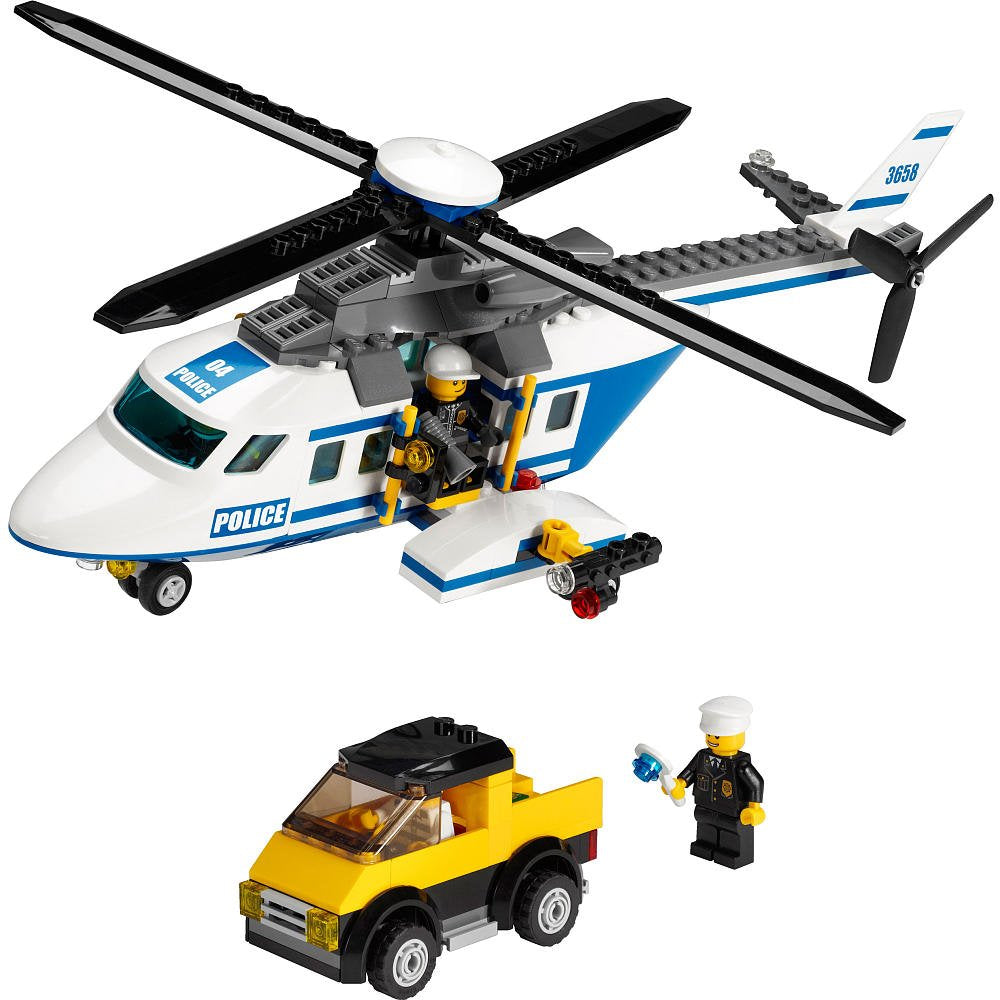 Lego City 3658 Polizei Helikopter Hubschrauber