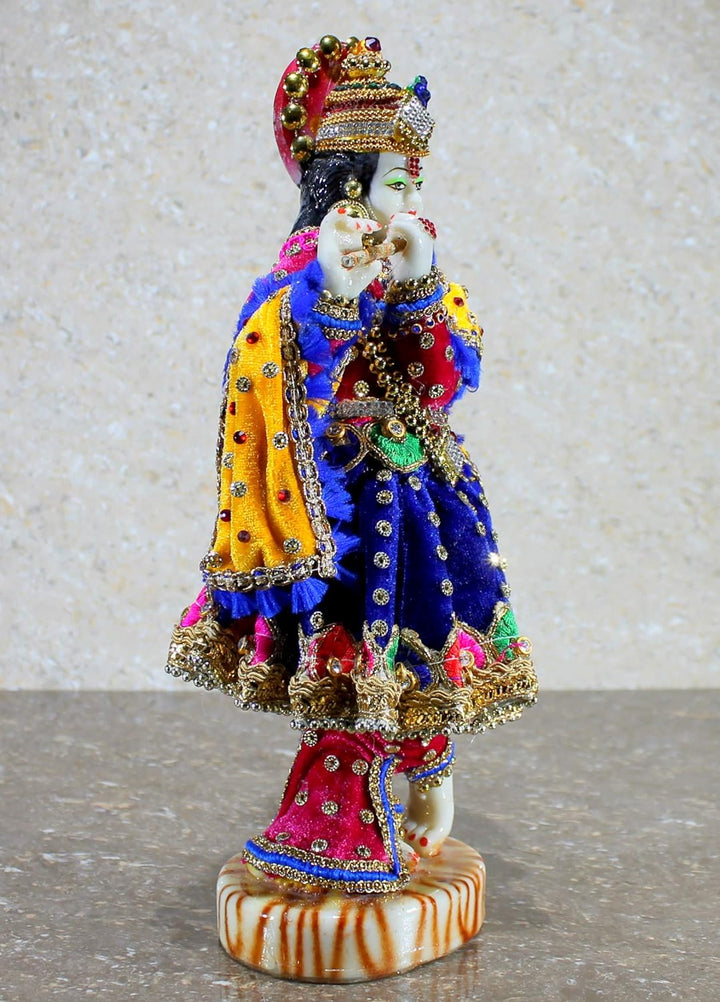 Esplanade Harz Krishna Kishan Murti Idol Statue Skulptur (11") Mehrfarbig…