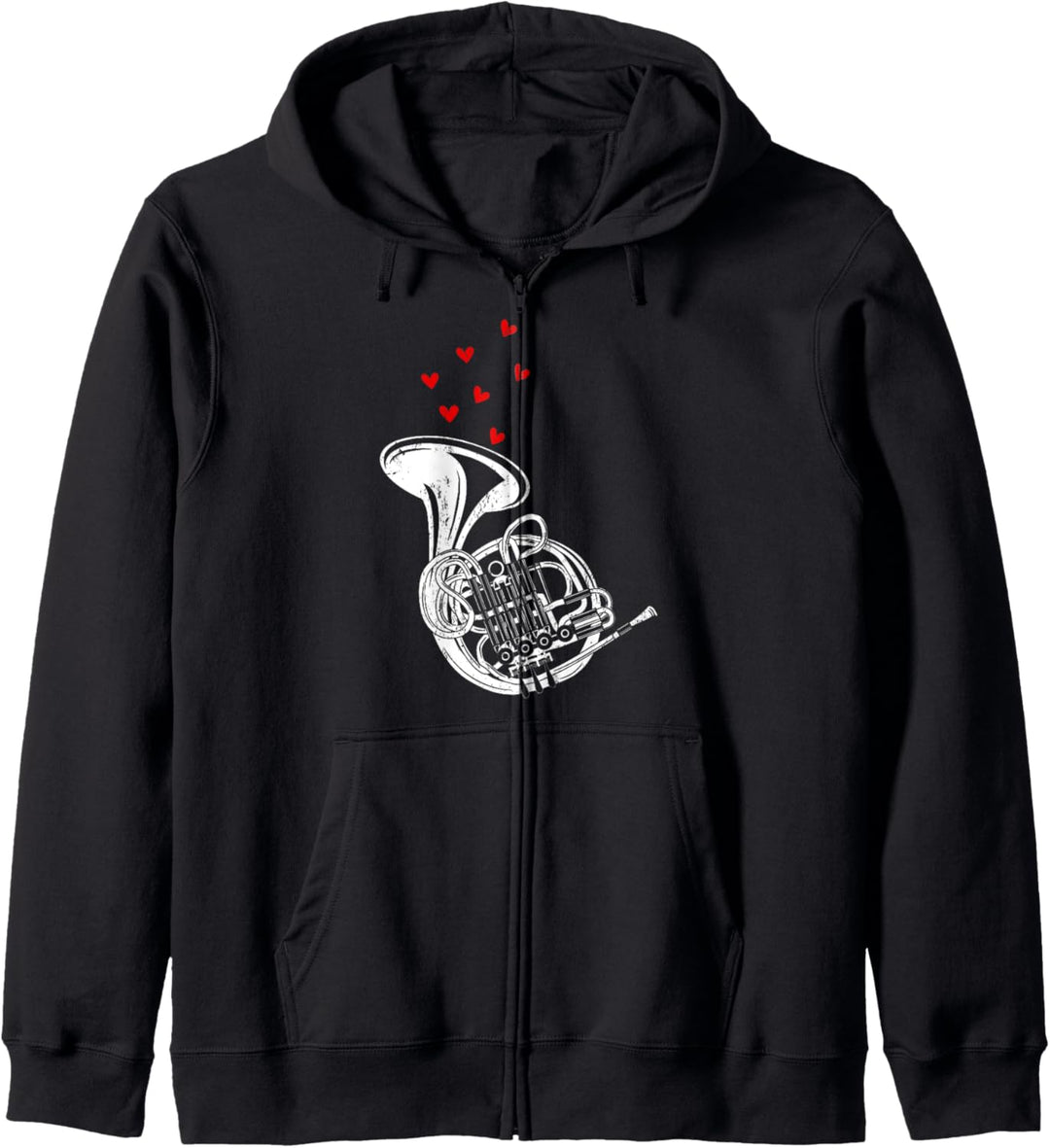 French Horn Music Design Love French Horn Kapuzenjacke