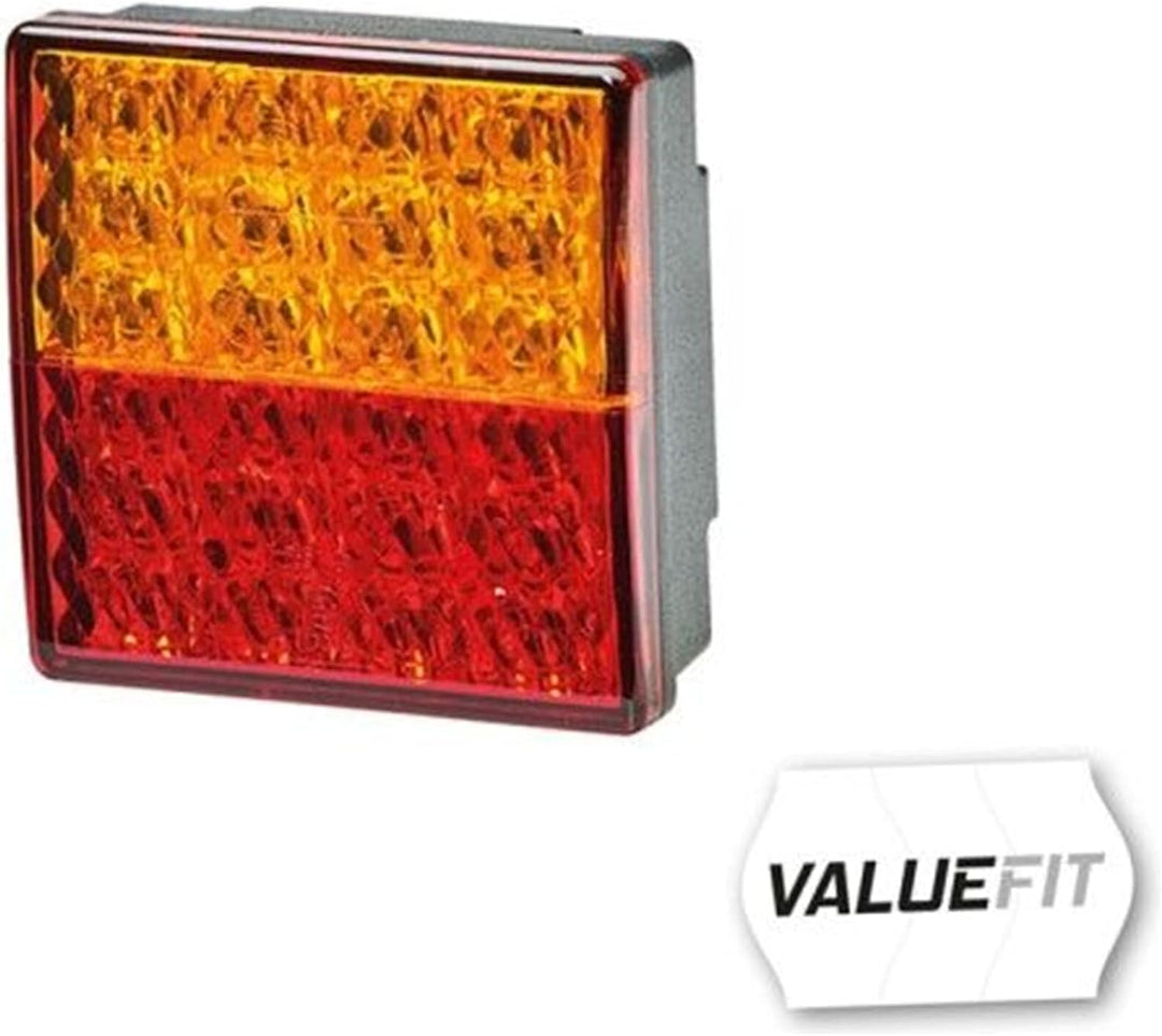 HELLA - Heckleuchte - Valuefit - LED - 24V - Anbau/geschraubt - Lichtscheibenfarbe: rot/gelb - Steck