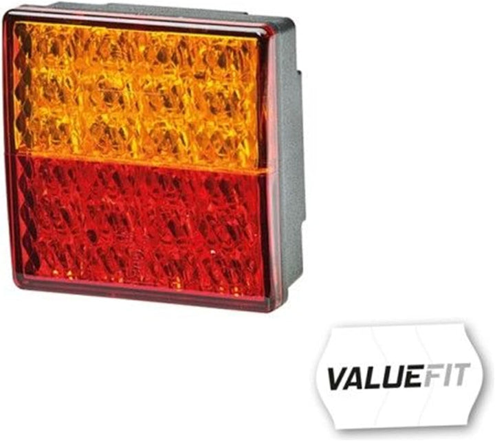HELLA - Heckleuchte - Valuefit - LED - 24V - Anbau/geschraubt - Lichtscheibenfarbe: rot/gelb - Steck