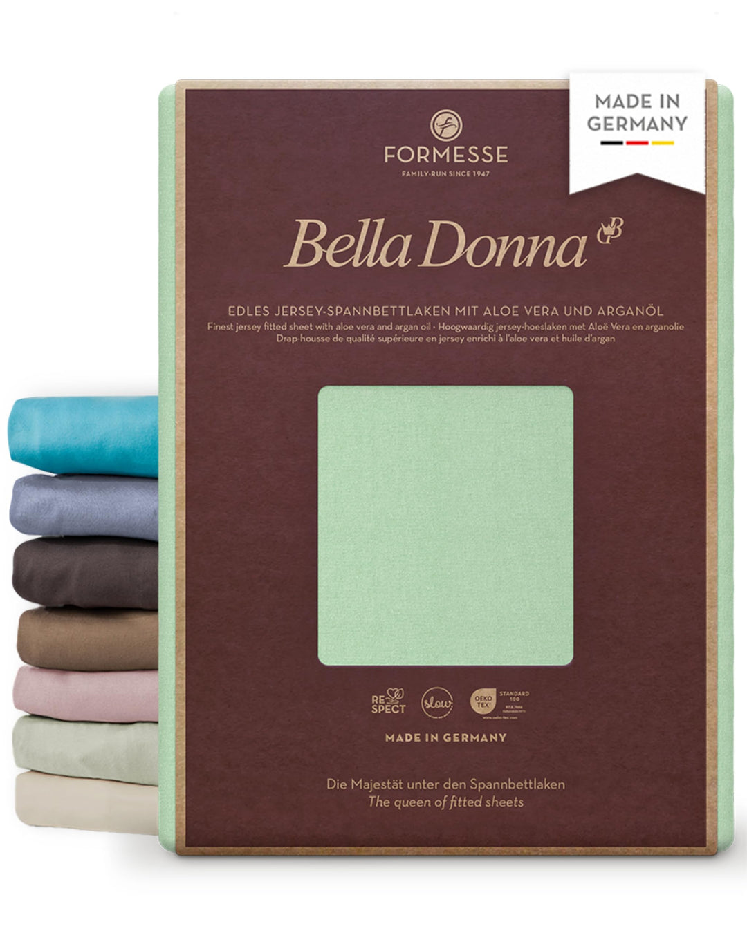 Formesse Bella-Donna Jersey Spannbettlaken Mint, 140x200-160x220 cm