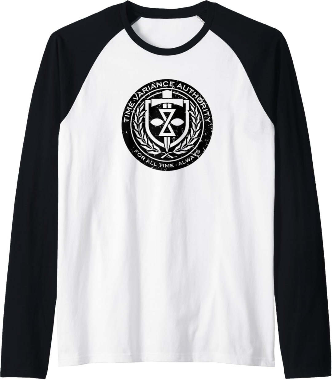 Marvel Loki Time Variance Authority Badge Raglan