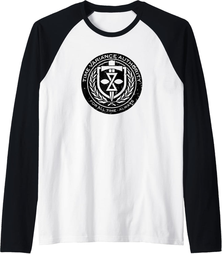 Marvel Loki Time Variance Authority Badge Raglan