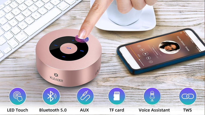 Xleader [Smart Touch Bluetooth Lautsprecher SoundAngel A8 (3rd Gen) Wireless Mini Lautsprecher mit T
