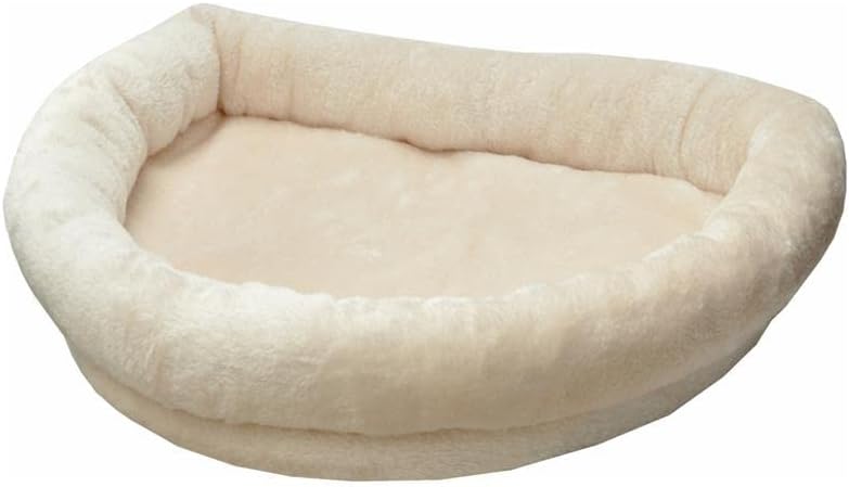 nanook Fensterbank Liege Top für Katzen - Fensterliegekissen - Plüschrand - XXL 60 x 45 x 10 cm - be