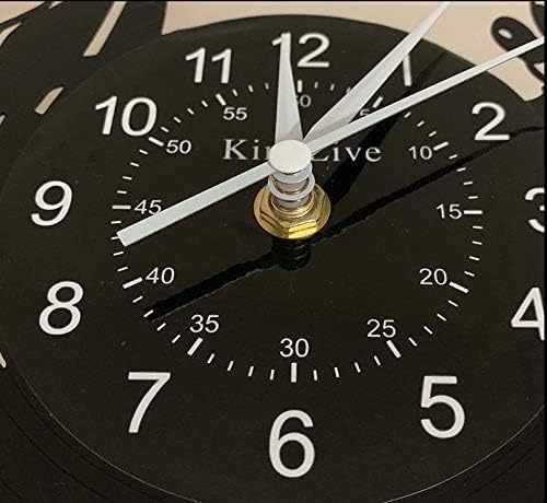 Smotly Vinyl Wanduhr, grosse Uhr mit World of Warcraft Thema Wanddekoration, Hauptdekoration Geschen