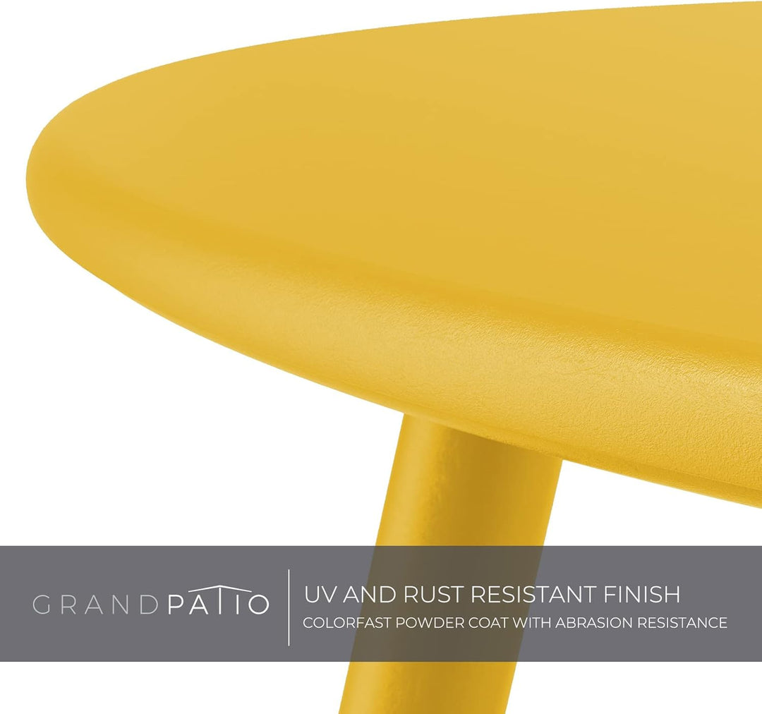 Grand Patio Beistelltisch, Verschiedenen FarbenKaffeetisch, Leicht, Stabil, Einfacher Aufbau, Kleine