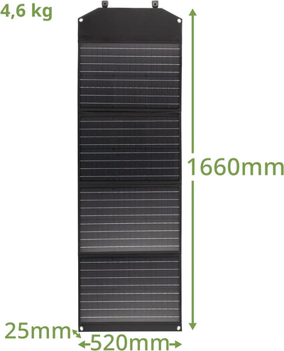 Bresser Solar Ladegerät 120W mit 1x DC- und 3X USB-A-Anschlüssen inkl. USB-A-Buchse mit QC3.0 zur Sc