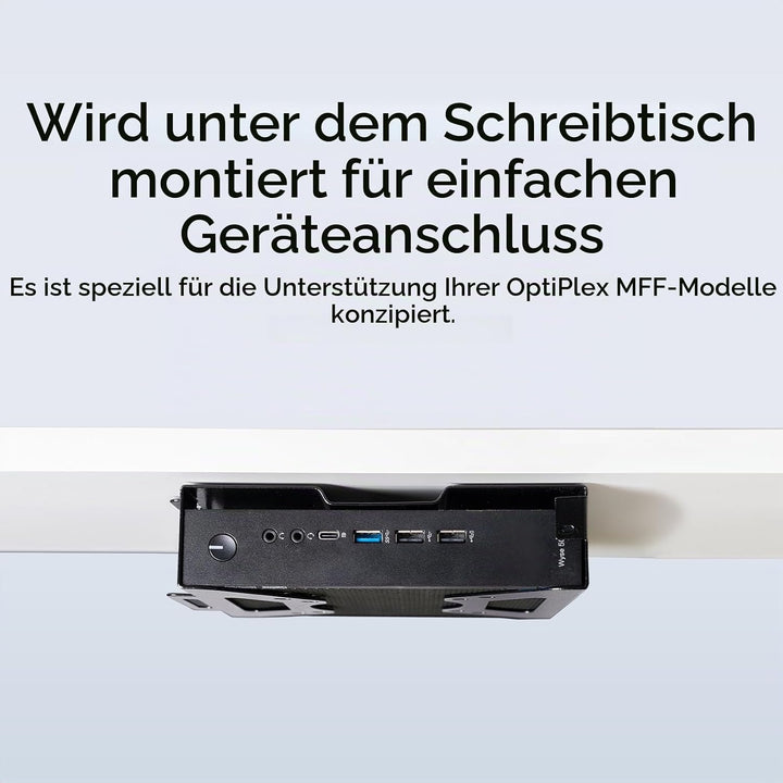 Shinar Metall halter Kompatibel mit Dell Mini-PC-Halterung Montagebügel Form Factor Gehäuse, VESA-Ha
