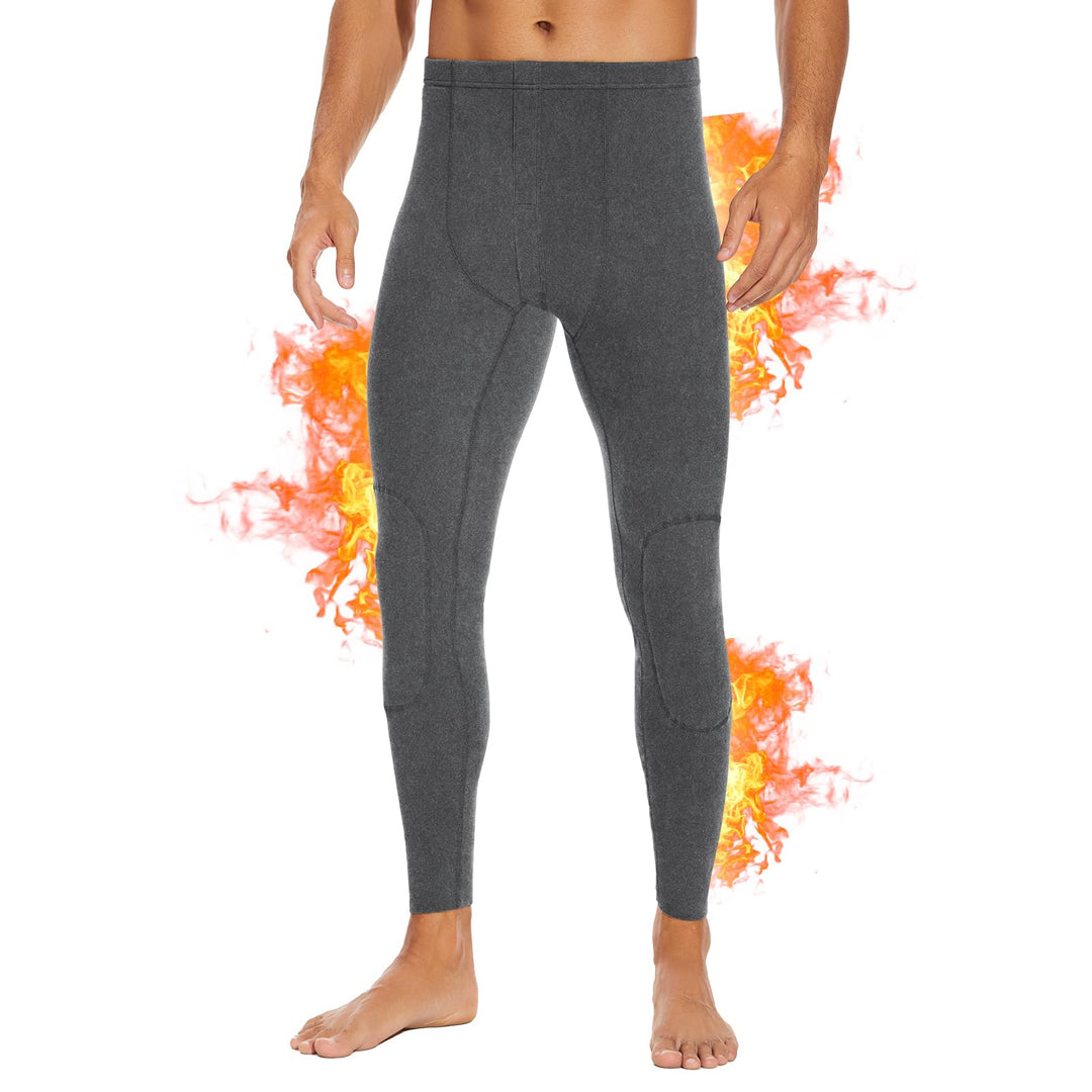 SIMIYA Lange Unterhosen Herren, Extra Warm Thermounterhose Gefütterte Unterhosen Männer Lang, Thermo