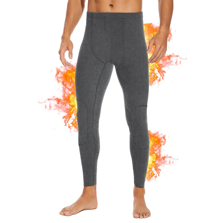 SIMIYA Lange Unterhosen Herren, Extra Warm Thermounterhose Gefütterte Unterhosen Männer Lang, Thermo